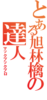 とある旭林檎の達人（マックブックプロ）