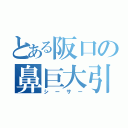 とある阪口の鼻巨大引（シーサー）