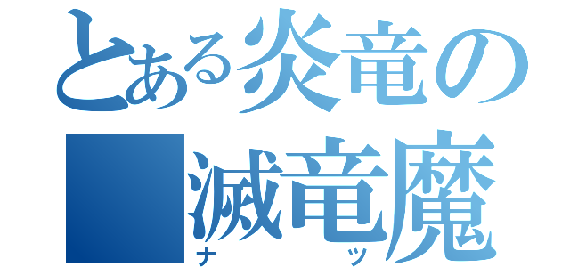 とある炎竜の 滅竜魔導士（ナツ）