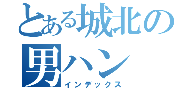 とある城北の男ハン（インデックス）