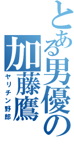 とある男優の加藤鷹Ⅱ（ヤリチン野郎）