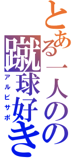 とある一人のの蹴球好き（アルビサポ）