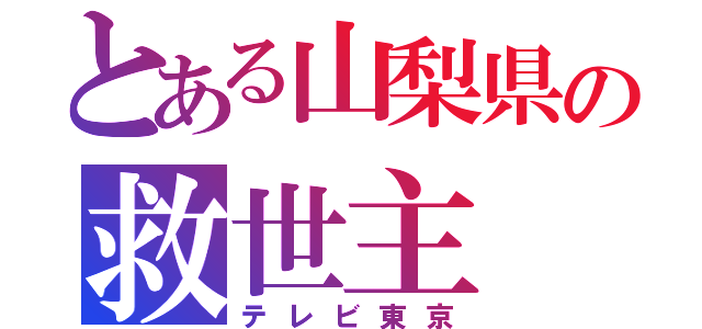 とある山梨県の救世主（テレビ東京）