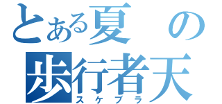 とある夏の歩行者天国（スケブラ）