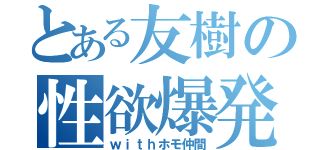 とある友樹の性欲爆発（ｗｉｔｈホモ仲間）