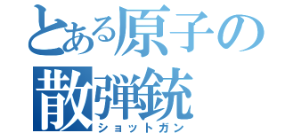 とある原子の散弾銃（ショットガン）