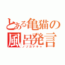 とある亀猫の風呂発言（ノゾカナキャ）