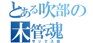 とある吹部の木管魂（サックス命）