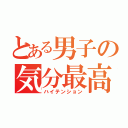 とある男子の気分最高（ハイテンション）