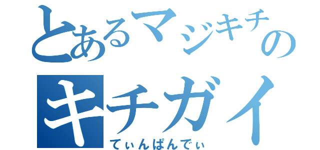 とあるマジキチのキチガイ（てぃんぱんでぃ）