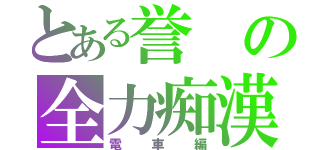 とある誉の全力痴漢（電車編）