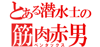 とある潜水士の筋肉赤男（ペンタックス）