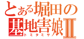 とある堀田の基地害娘Ⅱ（トミタミサ）