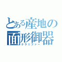 とある産地の面形御器被り（クラニファー）