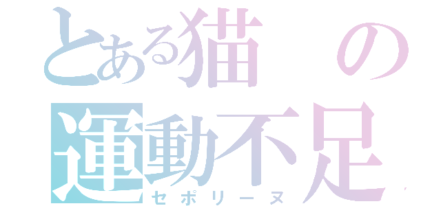 とある猫の運動不足（セポリーヌ）