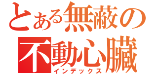 とある無蔽の不動心臟（インデックス）