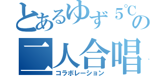 とあるゆず５℃の二人合唱（コラボレーション）