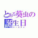 とある葵虫の誕生日（バースデイ）