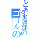 とある水球部のゴールの番人（チョリさん）