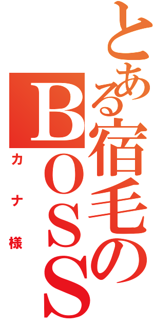 とある宿毛のＢＯＳＳ（カナ様）