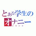 とある学生のオナニー（シコシコ）