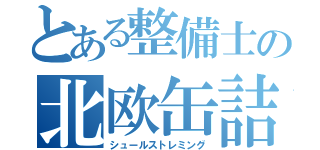 とある整備士の北欧缶詰（シュールストレミング）