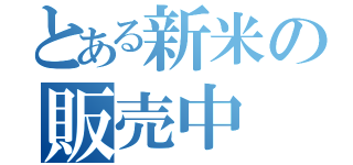 とある新米の販売中（）