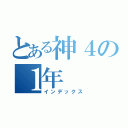 とある神４の１年（インデックス）