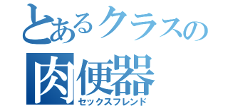 とあるクラスの肉便器（セックスフレンド）