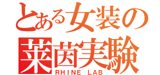 とある女装の莱茵実験（ＲＨＩＮＥ ＬＡＢ）