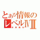 とある情報のレベルⅣⅡ（折原臨也）