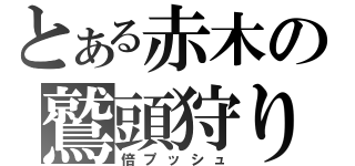 とある赤木の鷲頭狩り（倍プッシュ）