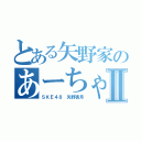 とある矢野家のあーちゃⅡ（ＳＫＥ４８ 矢野杏月）