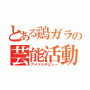 とある鶏ガラの芸能活動（アイドルデビュー）