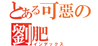 とある可惡の劉肥（インデックス）