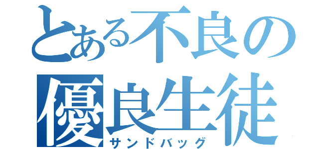 とある不良の優良生徒（サンドバッグ）