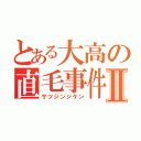 とある大高の直毛事件Ⅱ（サツジンジケン）