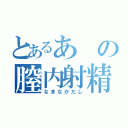 とあるあの膣内射精（なまなかだし）