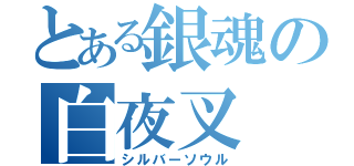 とある銀魂の白夜叉（シルバーソウル）