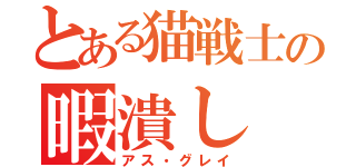 とある猫戦士の暇潰し（アス・グレイ）