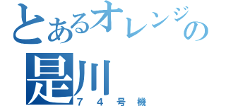 とあるオレンジの是川（７４号機）