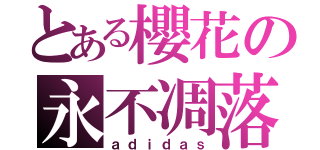 とある櫻花の永不凋落（ａｄｉｄａｓ）