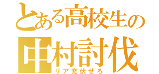 とある高校生の中村討伐記（リア充伏せろ）