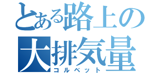 とある路上の大排気量（コルベット）