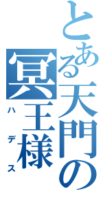 とある天門の冥王様（ハデス）