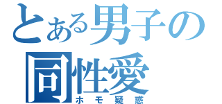 とある男子の同性愛（ホモ疑惑）