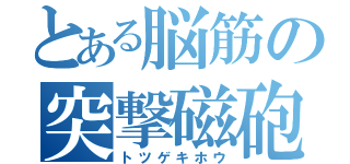 とある脳筋の突撃磁砲（トツゲキホウ）