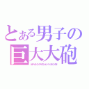 とある男子の巨大大砲（ネオアームストロングサイクロンジェットアームストロング砲）