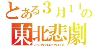 とある３月１１日の東北悲劇（バーンタウン＆ビックウェイブ）