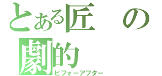 とある匠の劇的（ビフォーアフター）